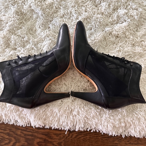 Loeffler Randall Lace Up Mesh Ankle Boot - Size 7 - Picture 12 of 14